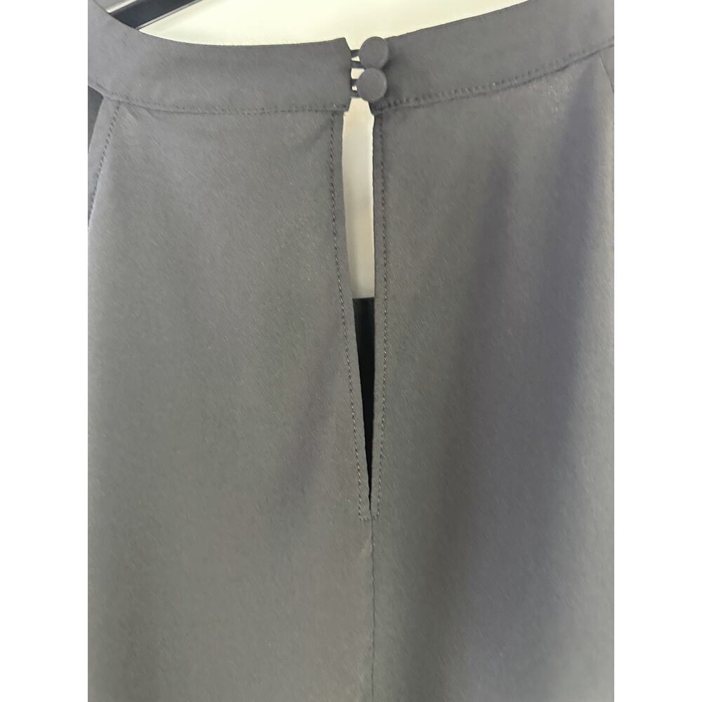 Torrid Babydoll Chablis Goddess Neck Tank Stretch Black Keyhole Plus Size 1 1X - Picture 9 of 11